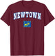 Newtown High School Nighthawks C2 T-Shirt - T-Shirt | Maroon