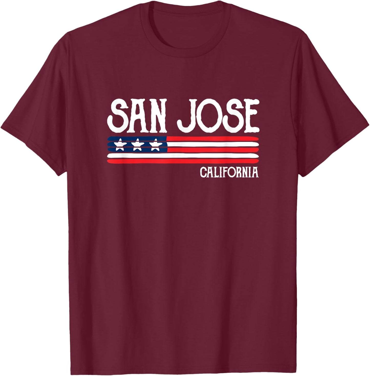 San Jose California Souvenir Gift T-Shirt - T-Shirt | Maroon