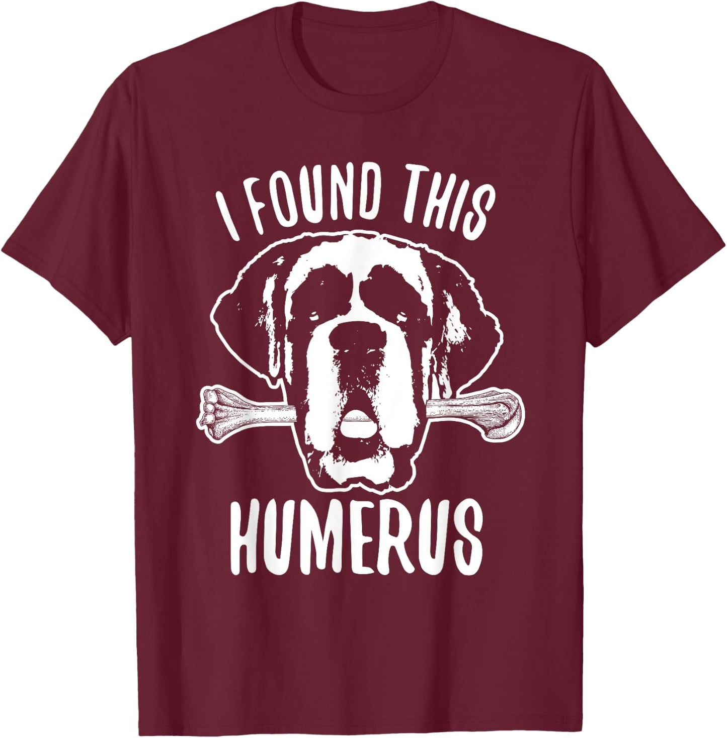 St Bernard Shirt Dog Humerus Saint Bernard Women Girls Kids T-Shirt - T-Shirt | Maroon