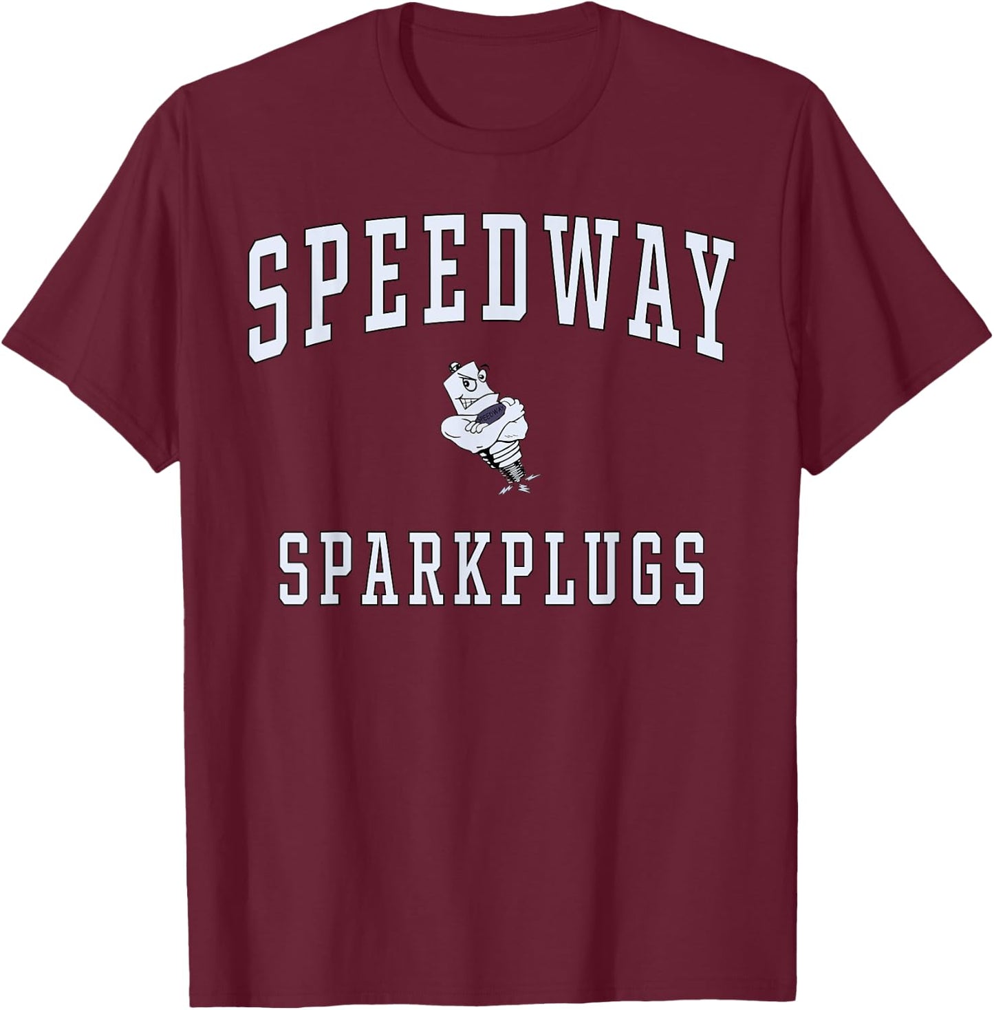 Speedway High School Sparkplugs T-Shirt - T-Shirt | Maroon