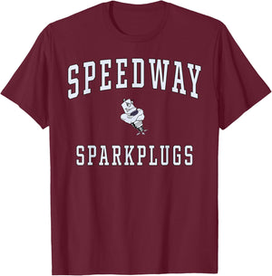 Speedway High School Sparkplugs T-Shirt - T-Shirt | Maroon