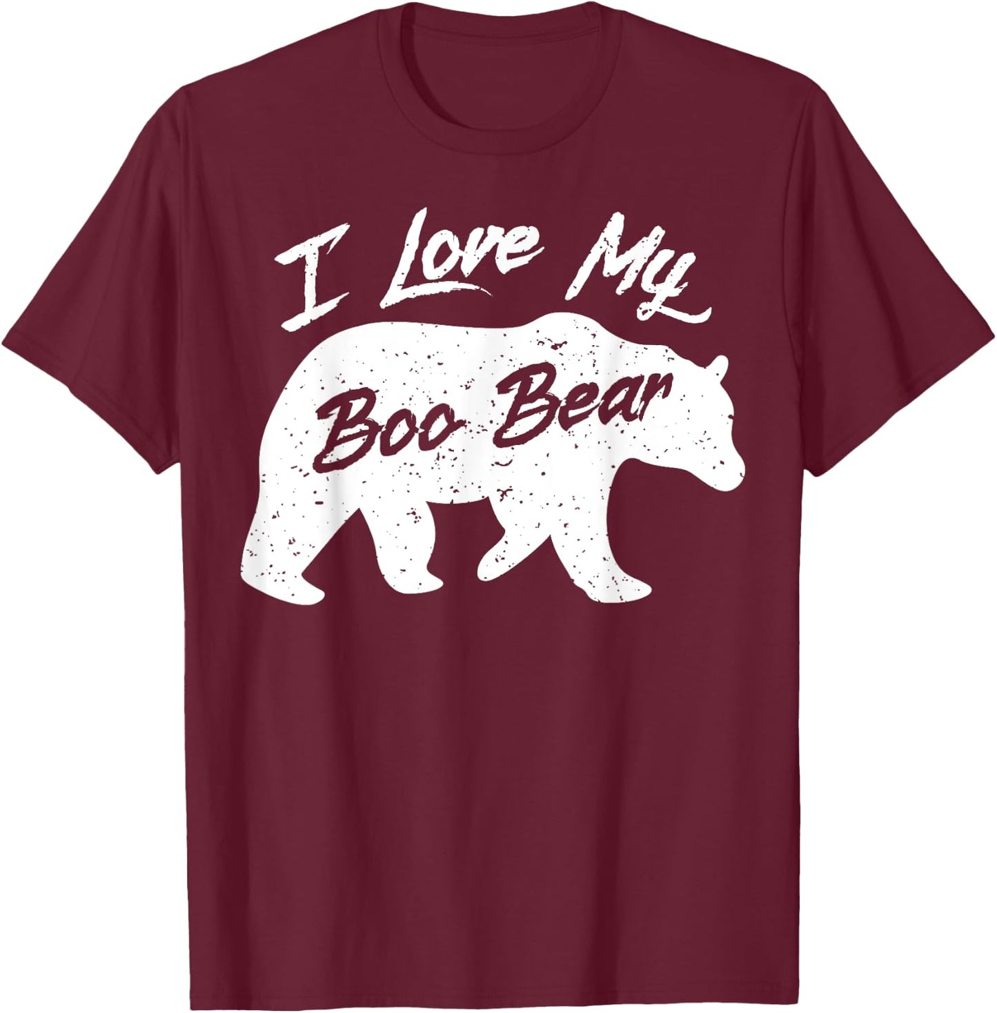 Boo Bear Shirt | Polar Bear Spirit Bear Halloween Apparel T-Shirt - T-Shirt | Maroon