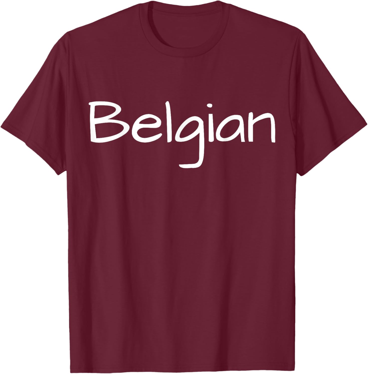 Belgian, Belgium Pride, Belgian Origin, Belgium T-Shirt - T-Shirt | Maroon
