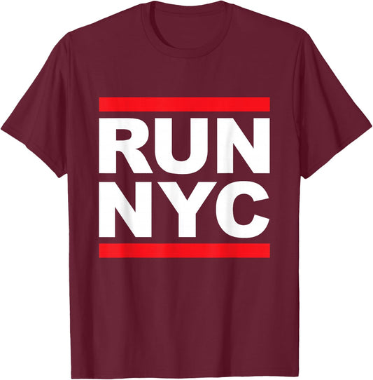 Run NYC Classic Logo T Shirt T-Shirt - T-Shirt | Maroon