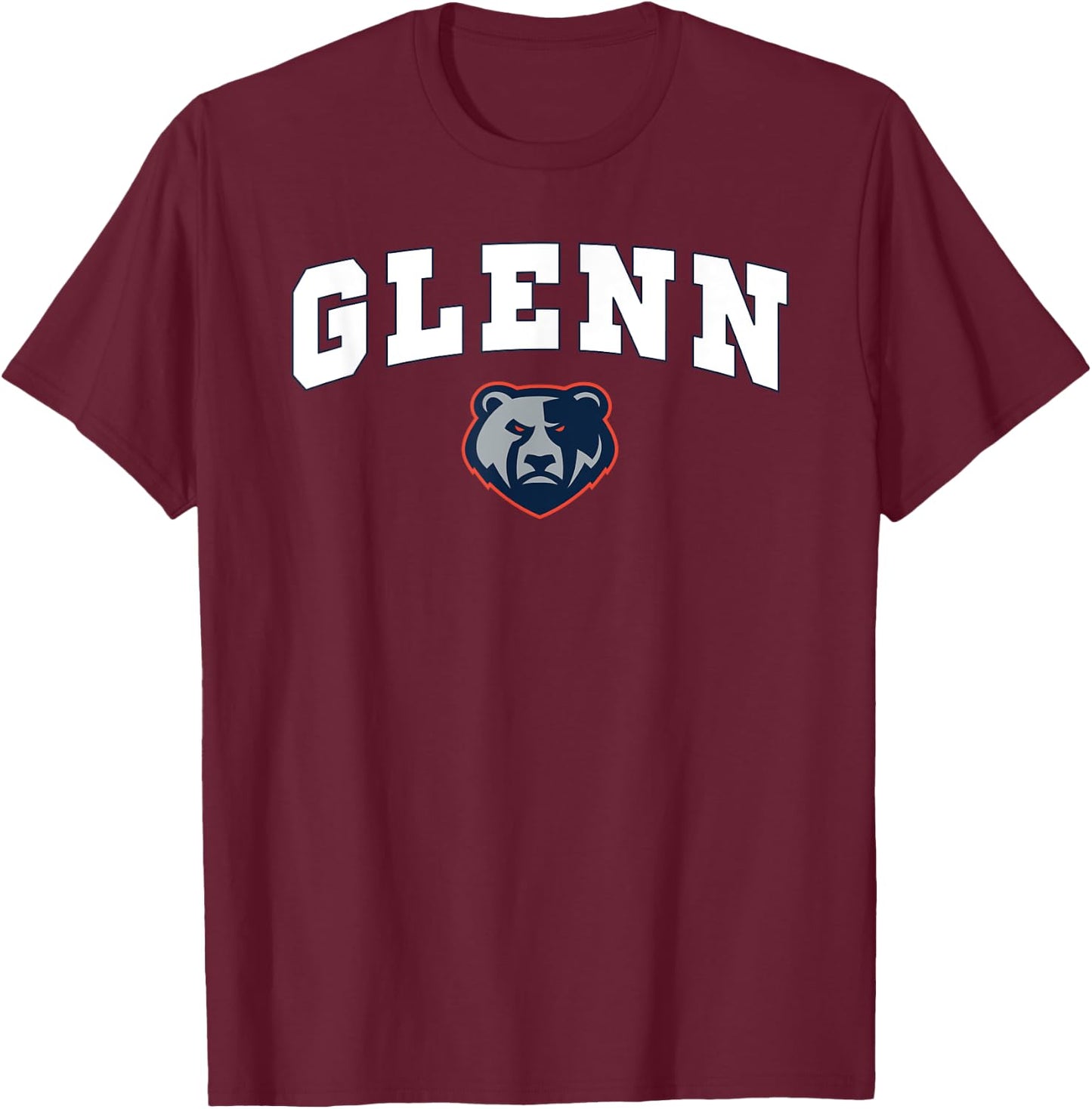 Glenn High School Grizzlies C2 T-Shirt - T-Shirt | Maroon