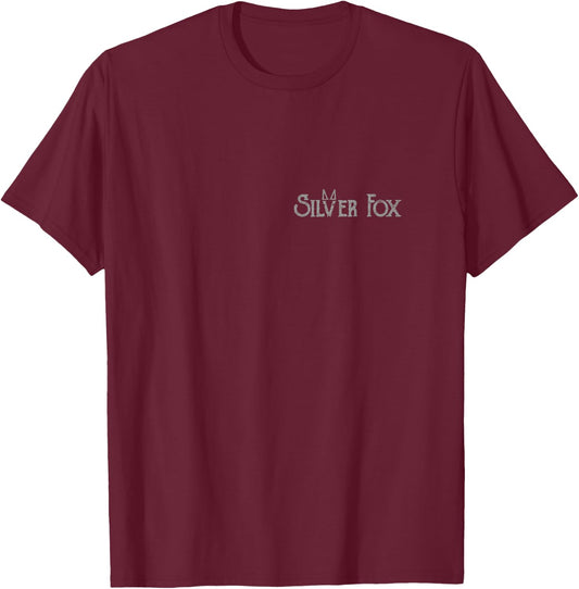 Silver Fox Shirt for Silver Foxes and Baby Boomers T-Shirt - T-Shirt | Maroon