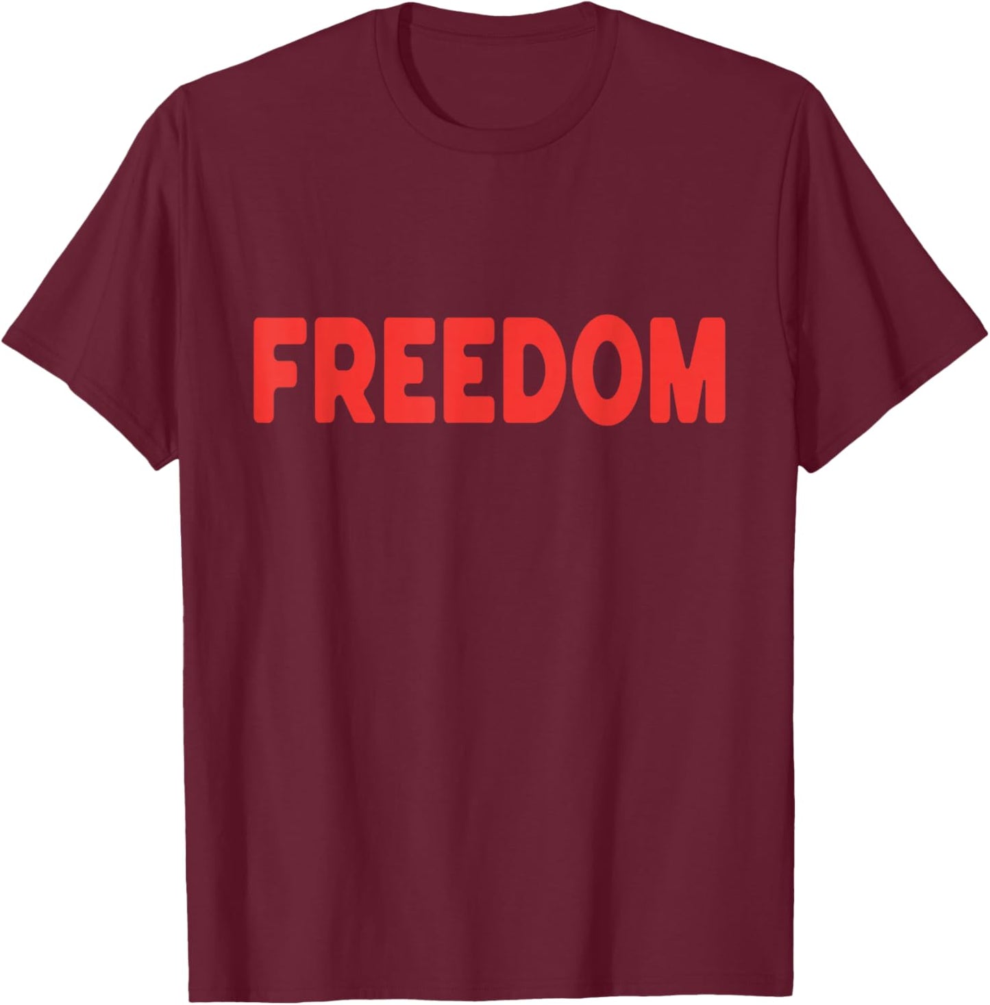 I Love The Taste of Freedom - Couples Matching 4th of July T-Shirt - T-Shirt | Maroon