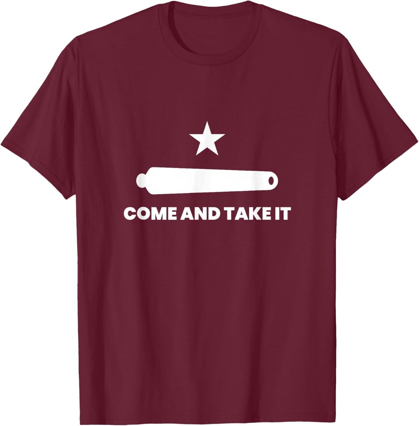 Gonzales Flag Come and Take It T-Shirt - T-Shirt | Maroon