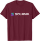 Solana SOL Logo Crypto T-Shirt - T-Shirt | Maroon