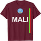 Mali Pride Malian Heritage Culture T-Shirt - T-Shirt | Maroon