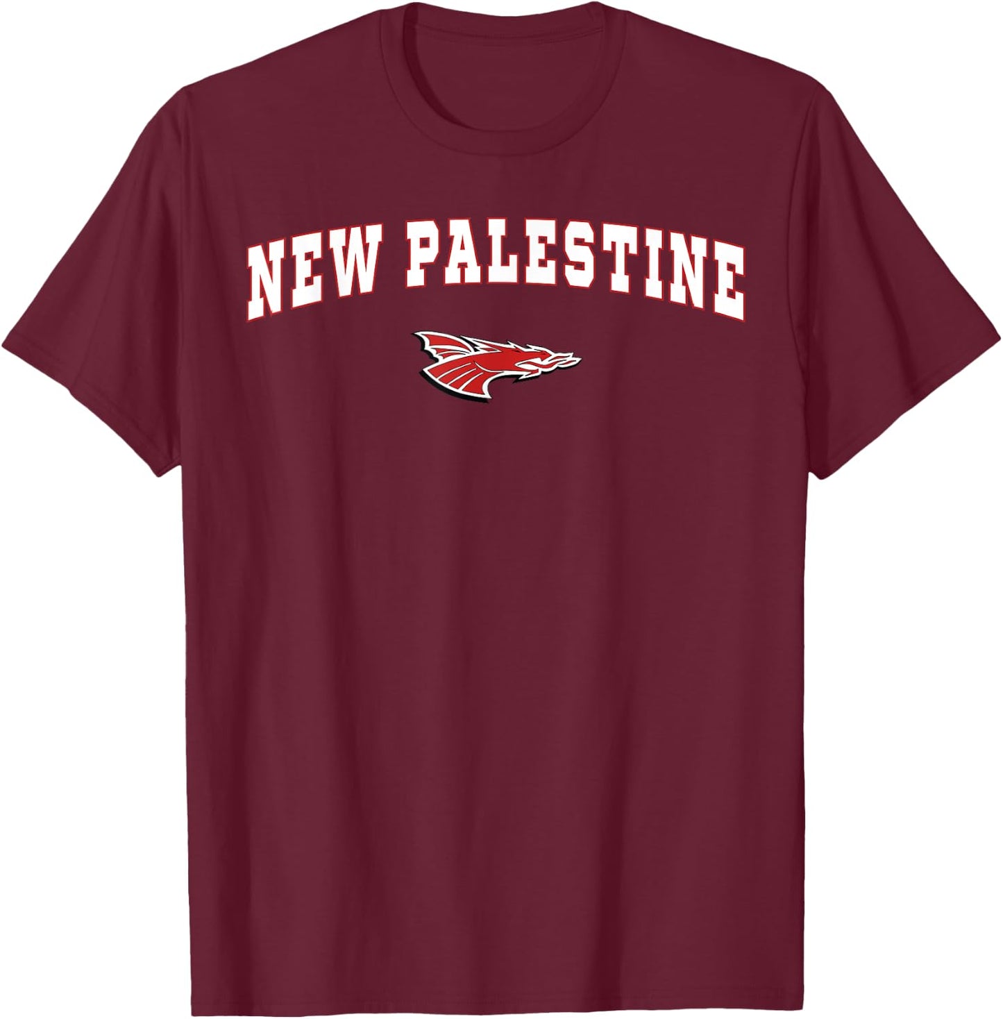 New Palestine High School Dragons T-Shirt - T-Shirt | Maroon