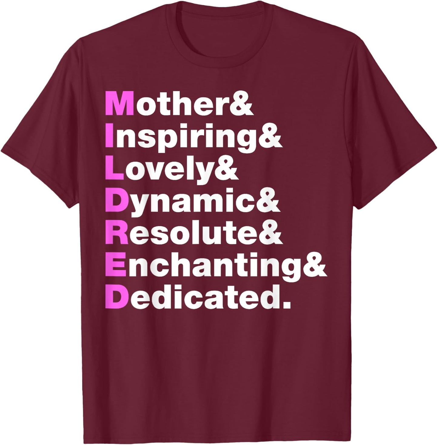 Mildred Name Gift - Personalized Mildred T-Shirt - T-Shirt | Maroon