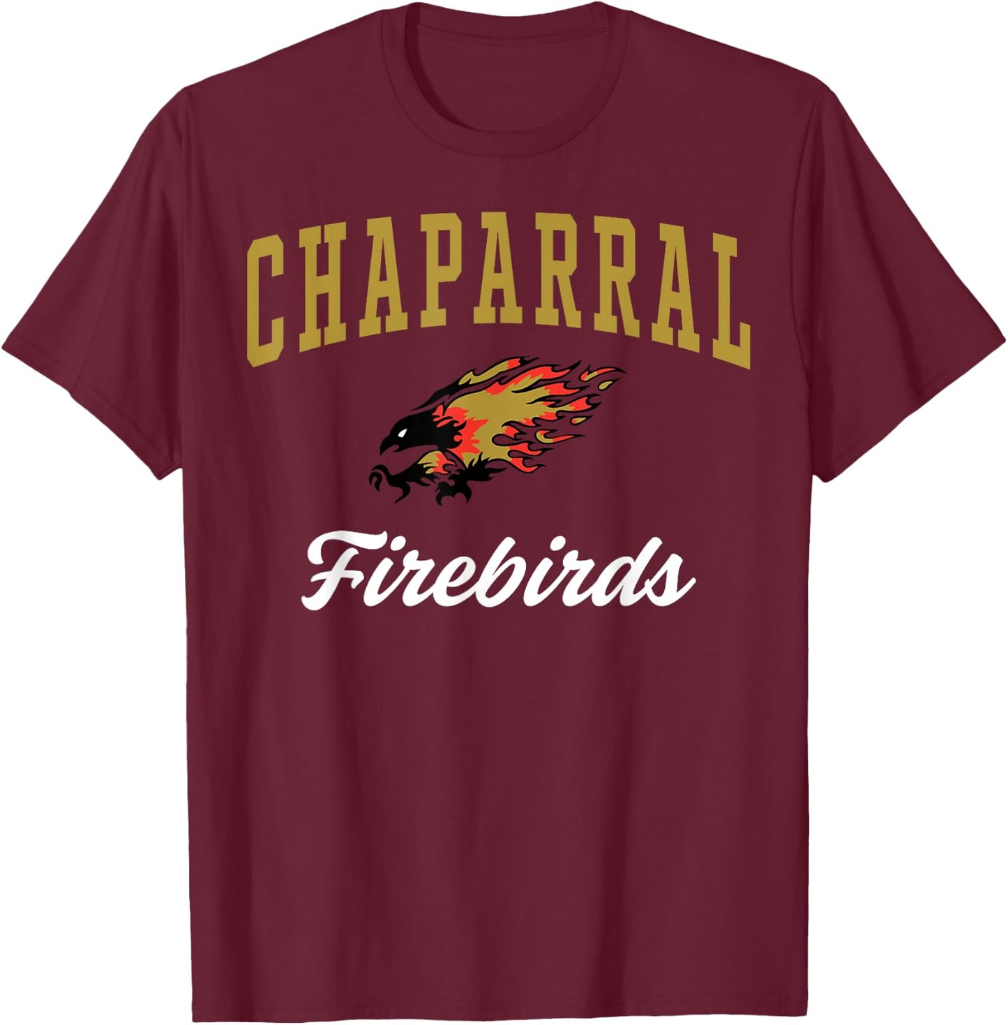 Chaparral High School Firebirds C3 T-Shirt - T-Shirt | Maroon