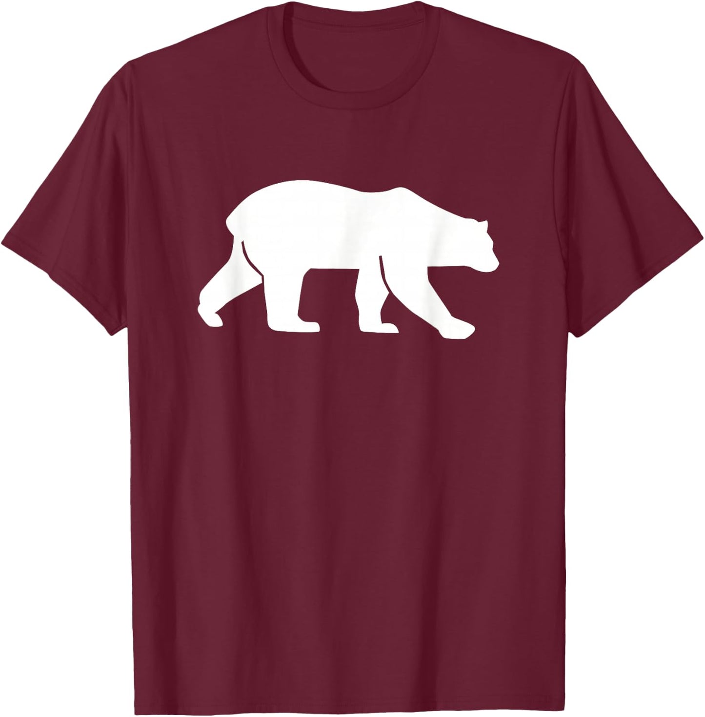 Walking polar bear T-Shirt - T-Shirt | Maroon