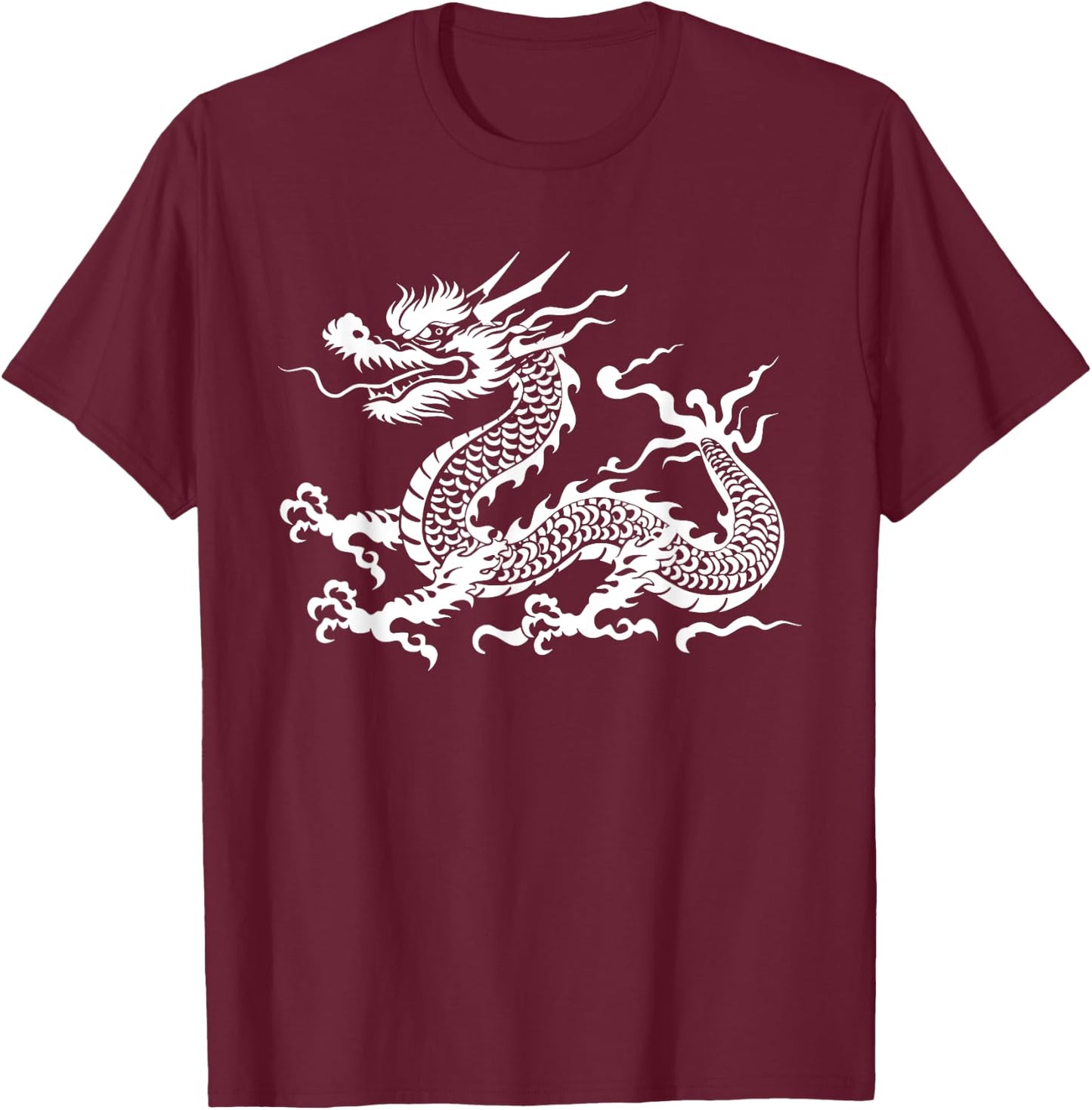 Chinese Dragon T-Shirt - T-Shirt | Maroon