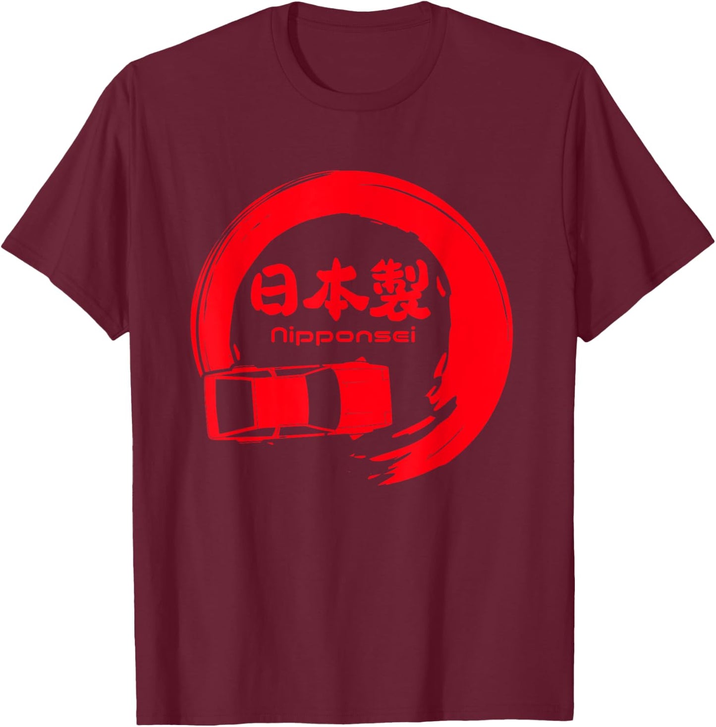Made in Japan JDM Drifting Racing fan gift shirt T-Shirt - T-Shirt | Maroon