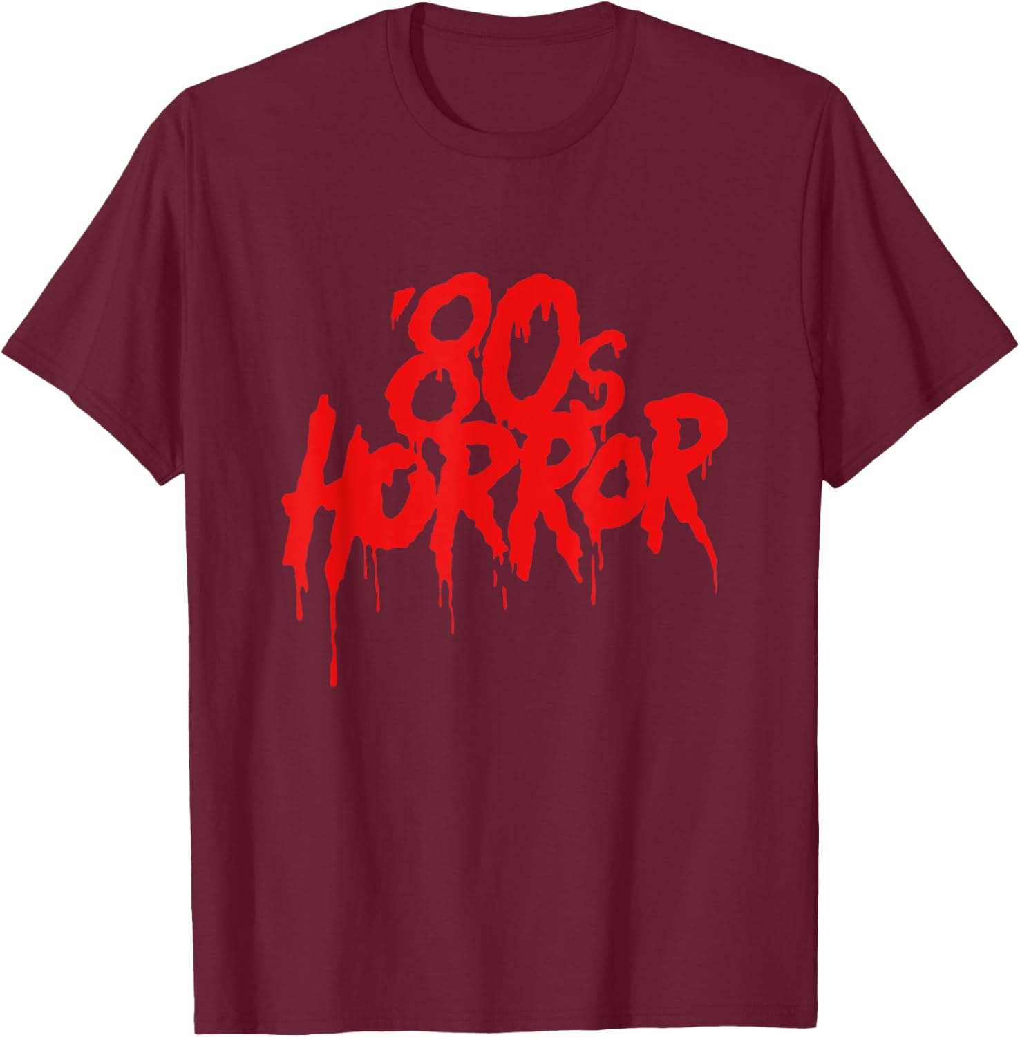 Halloween 80's Horror Movies T-Shirt - T-Shirt | Maroon