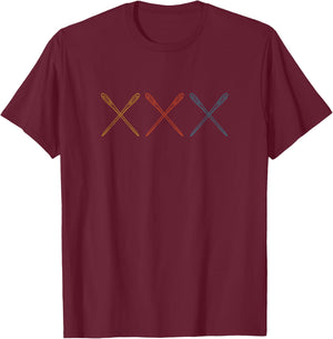 Minimalist Needlepoint Needles Stiching Hobby Craft Stitcher T-Shirt - T-Shirt | Maroon