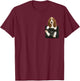 Basset Hound In Pocket Puppy T Shirt T-Shirt - T-Shirt | Maroon