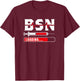 BSN Loading Funny Medical Nursing School Student Gift T-Shirt - T-Shirt | Maroon