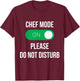 Funny Chef Shirts. Shirts For Chefs. Funny Cook Shirts. Chef T-Shirt - T-Shirt | Maroon