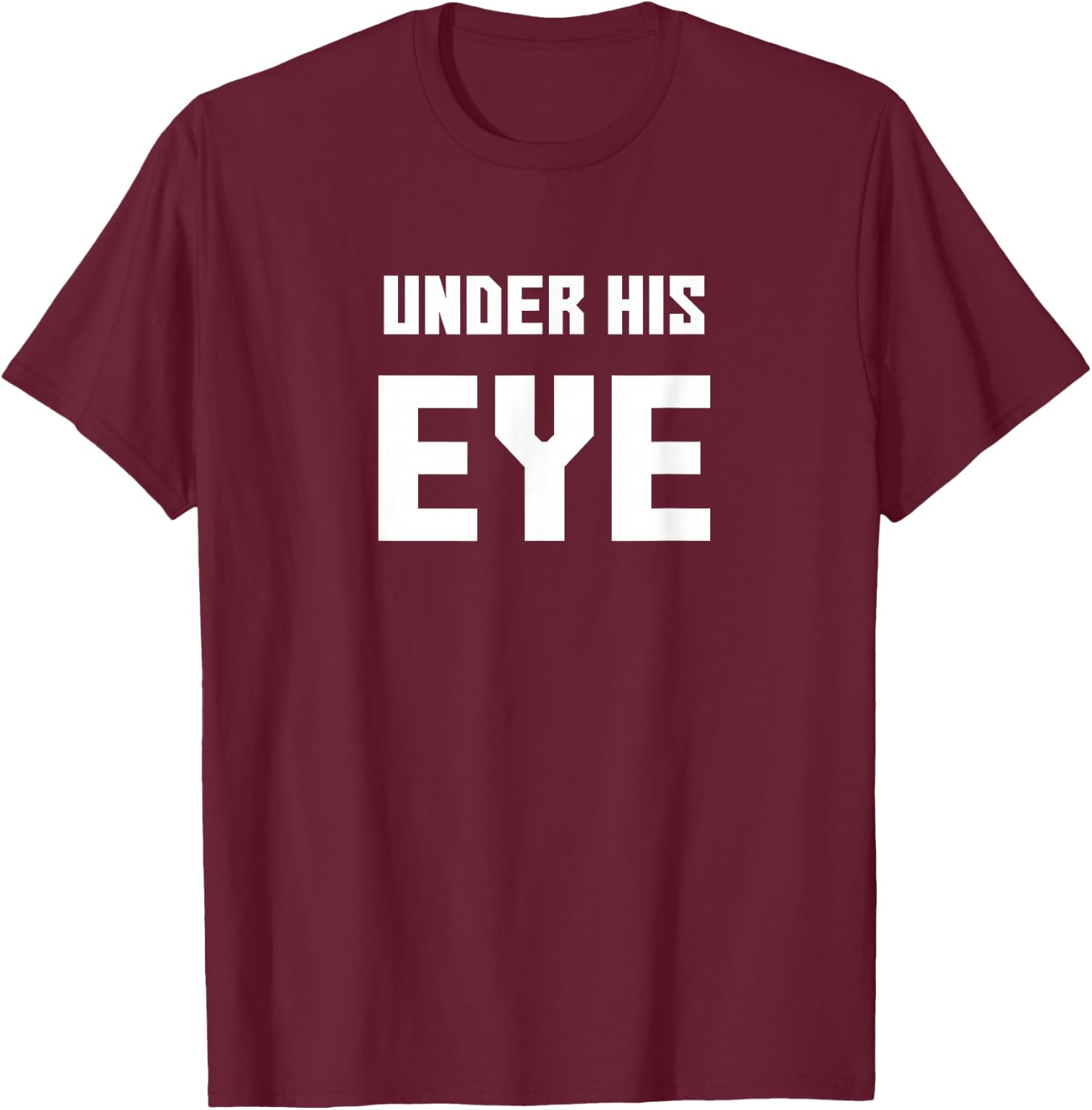 Under his Eye Funny Maid Men T-Shirt - T-Shirt | Maroon