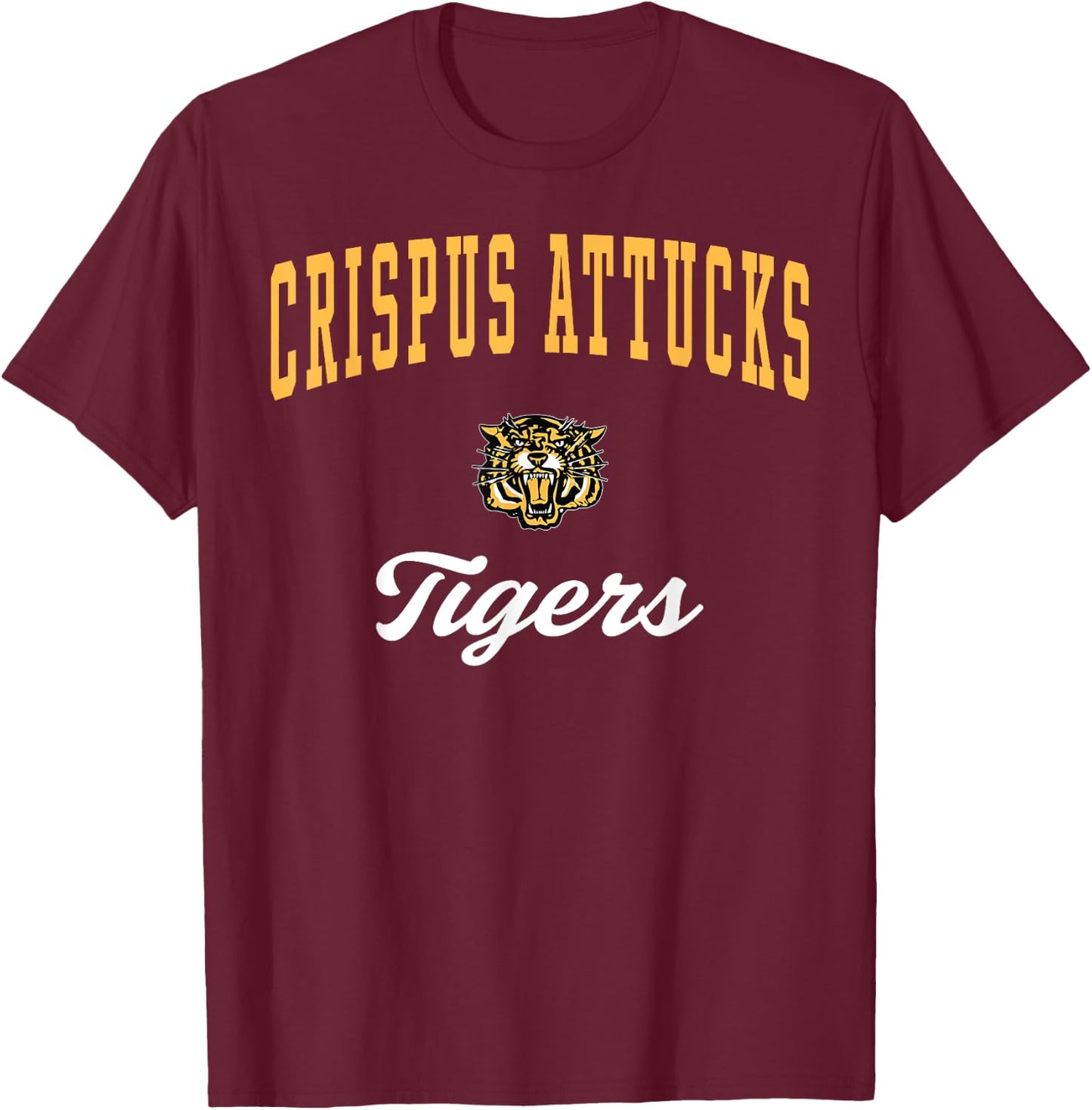 Crispus Attucks High School Tigers T-Shirt - T-Shirt | Maroon