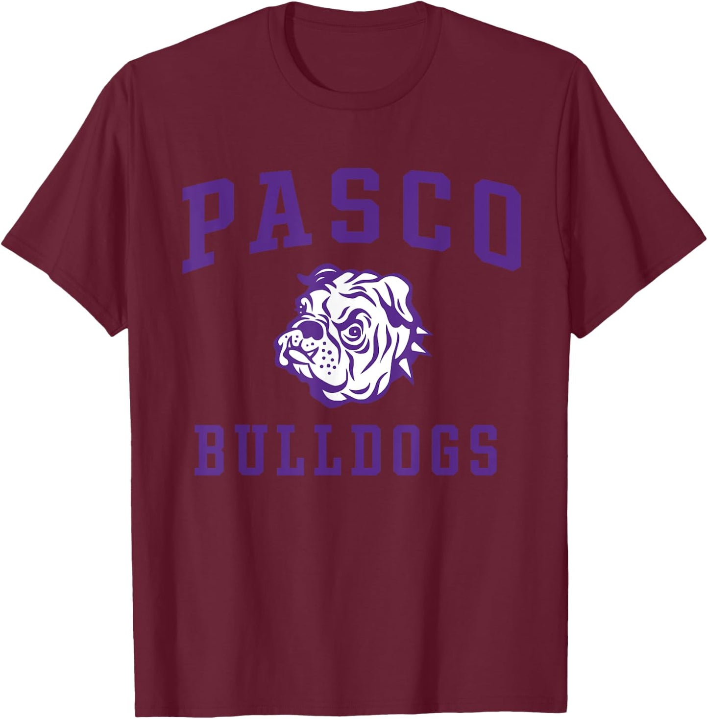 Pasco High School Bulldogs C1 T-Shirt - T-Shirt | Maroon