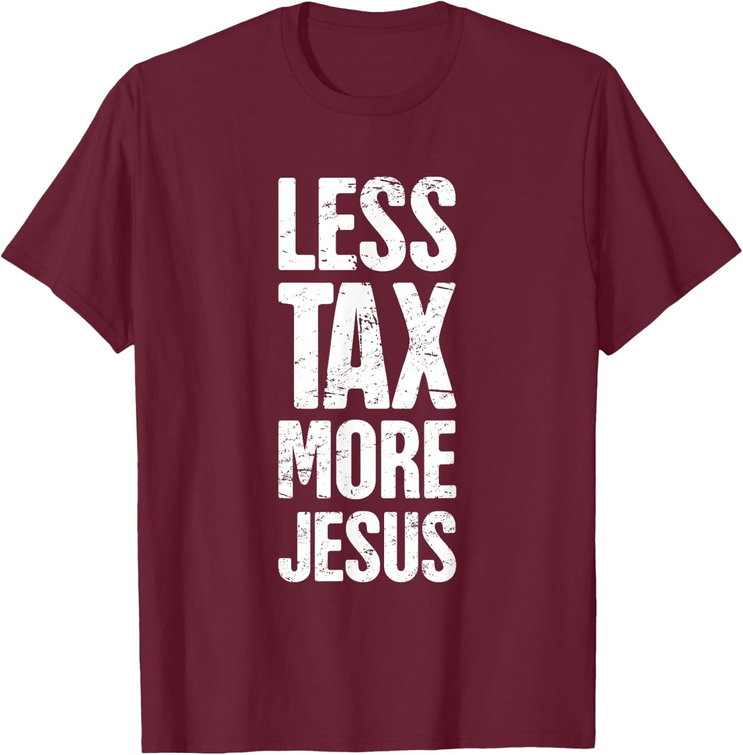Christian Libertarian - Tax / Jesus T-Shirt - T-Shirt | Maroon