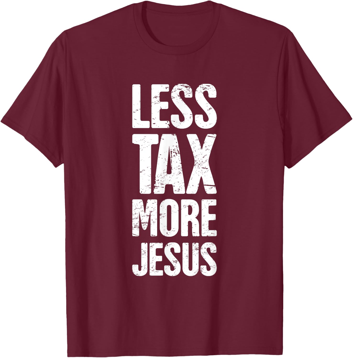 Christian Libertarian - Tax / Jesus T-Shirt - T-Shirt | Maroon