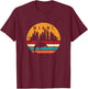 Vintage Miami 80s Dolphin Silhouette Souvenir Dolphin lovers T-Shirt - T-Shirt | Maroon