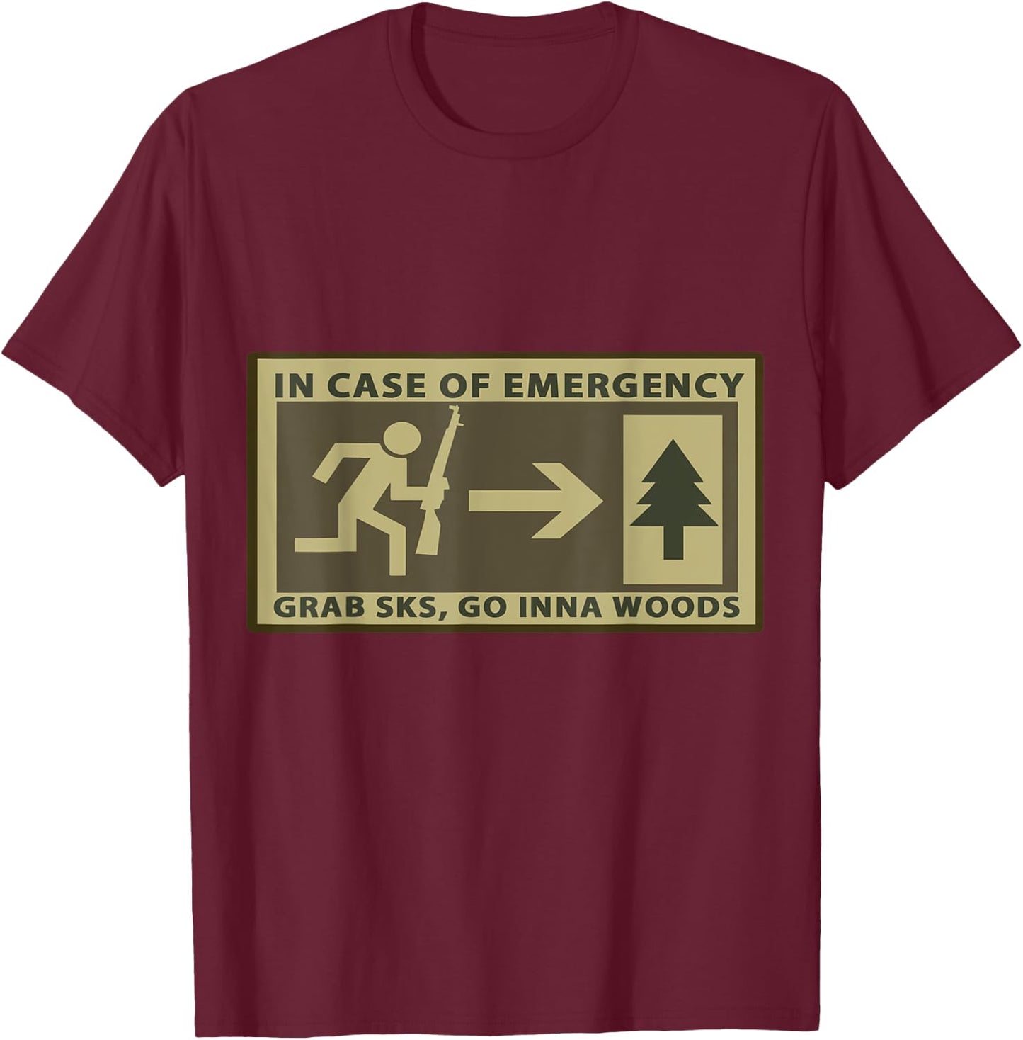 Go Inna Woods , Sks T-Shirt - T-Shirt | Maroon