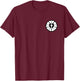 Lutheran Rose - Lutheran Cross T-Shirt - T-Shirt | Maroon