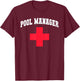 Funny POOL MANAGER Beach Cruise Scuba Beaching Vacation T-Shirt - T-Shirt | Maroon