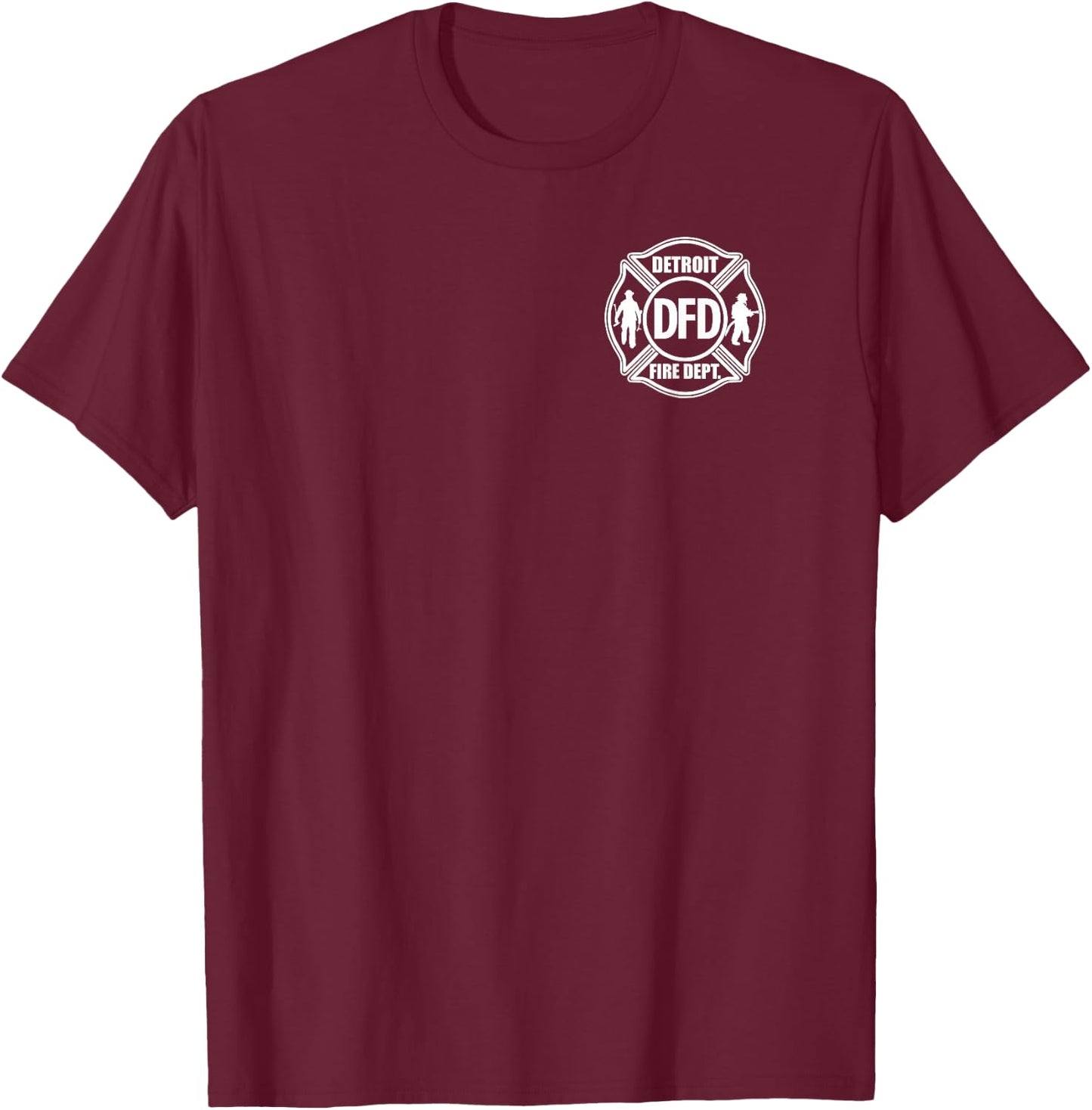 Detroit Fire Dept. ENGINE 56 by JaySinMyers T-Shirt - T-Shirt | Maroon