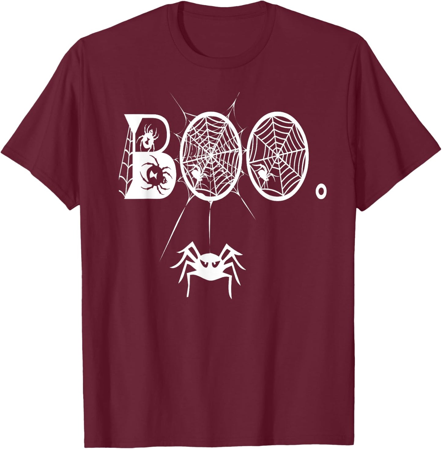 Boo Spiders Creepy Halloween Spiders Costume Gift T-Shirt - T-Shirt | Maroon