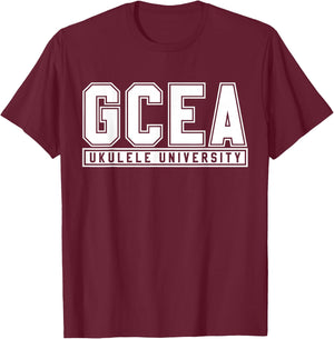 Ukulele University Shirt – Musician Funny Gift T-Shirt - T-Shirt | Maroon
