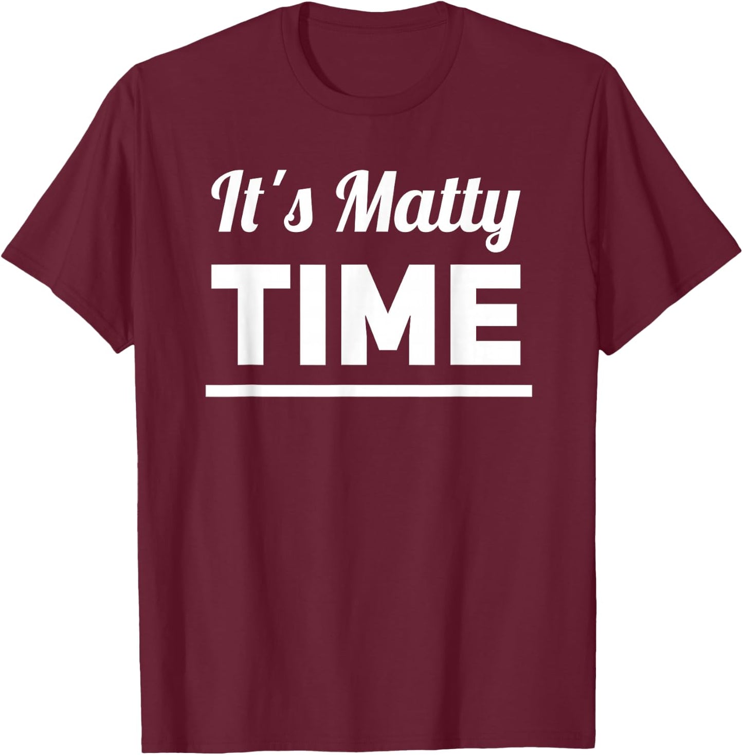 1975 Band Graphic | Matty Time Shirt T-Shirt - T-Shirt | Maroon