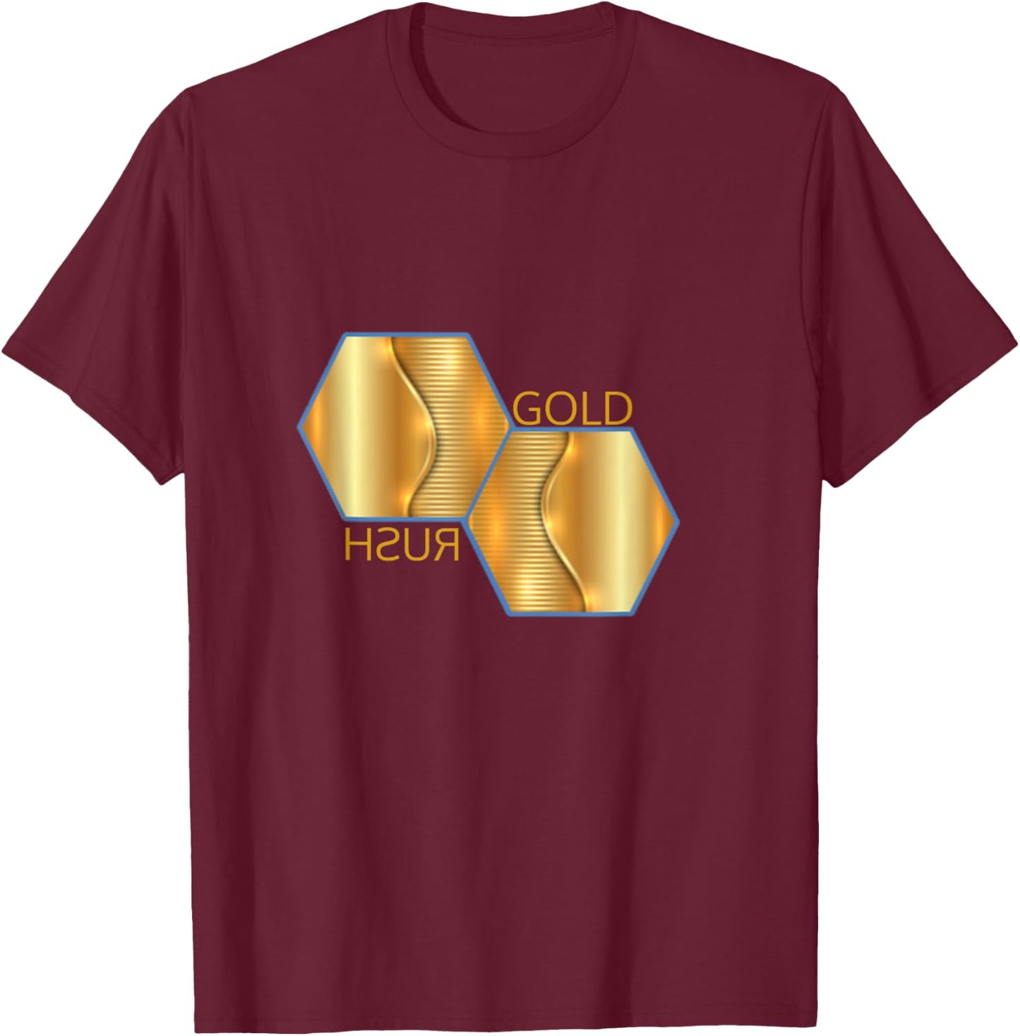 Gold Rush T-Shirt - T-Shirt | Maroon