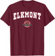 Elkmont High School Red Devils C2 T-Shirt - T-Shirt | Maroon