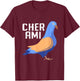 Cher Ami World War Hero Carrier Pigeon T-Shirt - T-Shirt | Maroon