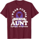 I Wear Purple For My Aunt Epilepsy Awareness T Shirt Ribbon T-Shirt - T-Shirt | Maroon