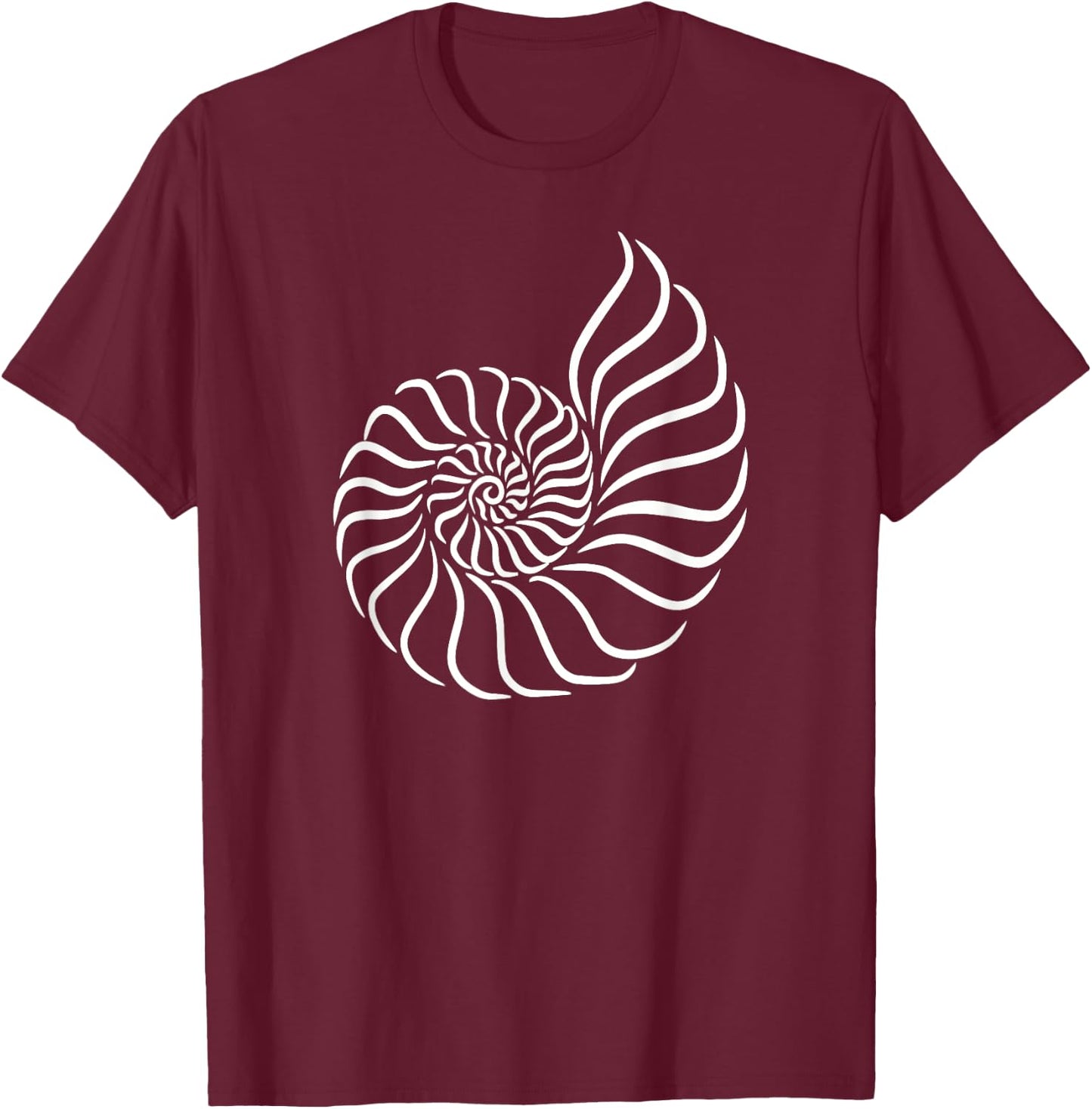 Shell T-Shirt - T-Shirt | Maroon