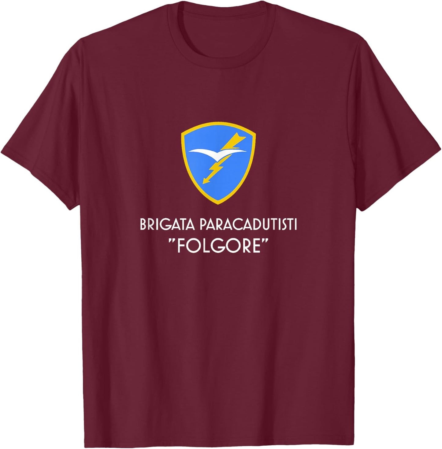 Italian paratroops Folgore airborne european color T-Shirt - T-Shirt | Maroon