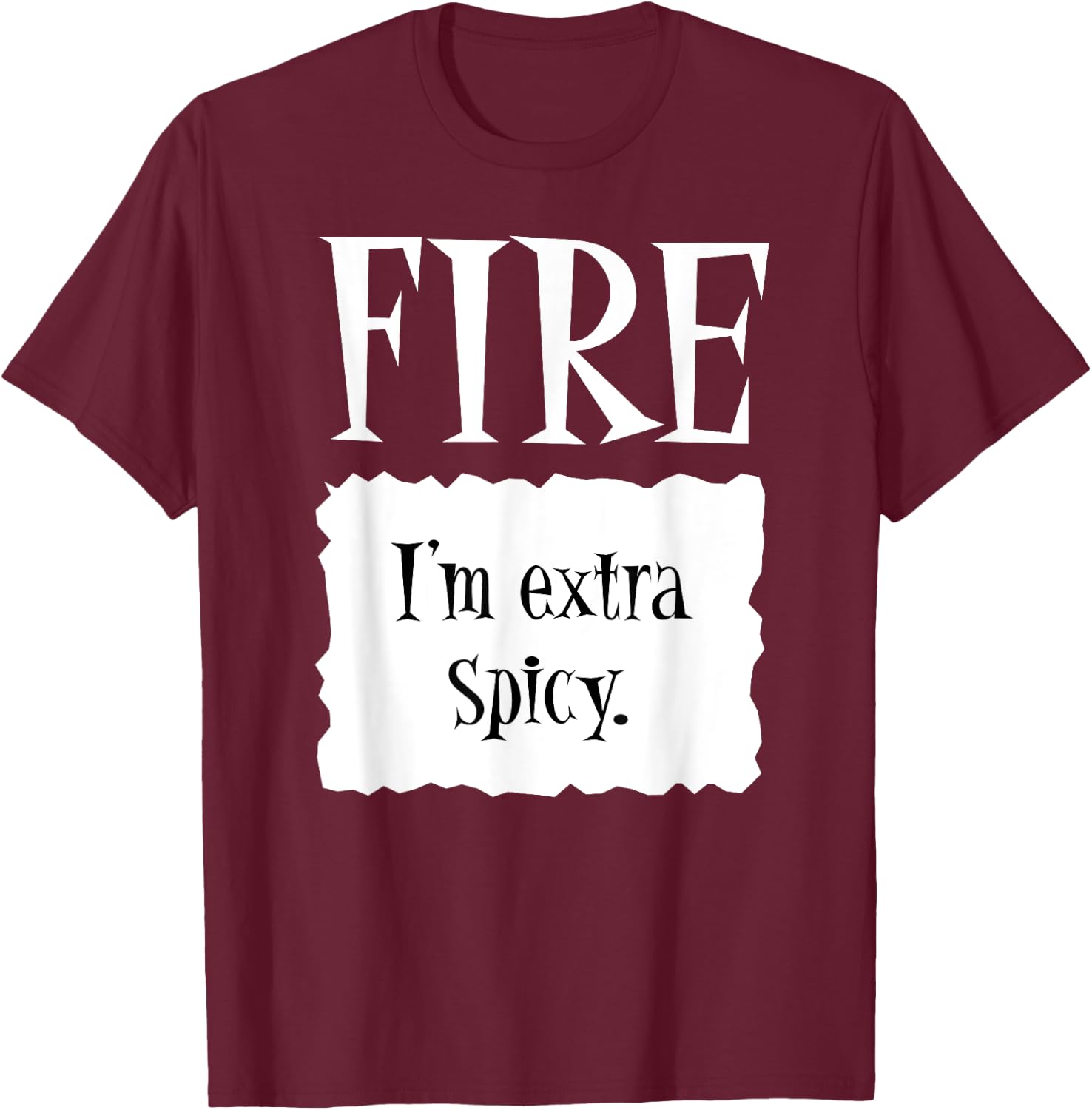 FIRE - Hot Packet Halloween Taco Costume T-Shirt - T-Shirt | Maroon
