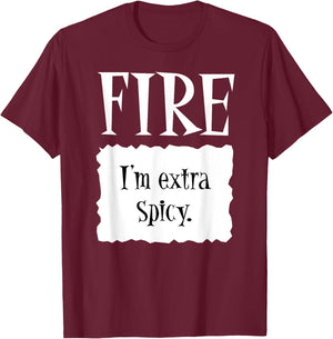 FIRE - Hot Packet Halloween Taco Costume T-Shirt - T-Shirt | Maroon