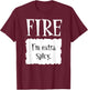 FIRE - Hot Packet Halloween Taco Costume T-Shirt - T-Shirt | Maroon