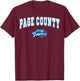 Page County High School Panthers C2 T-Shirt - T-Shirt | Maroon