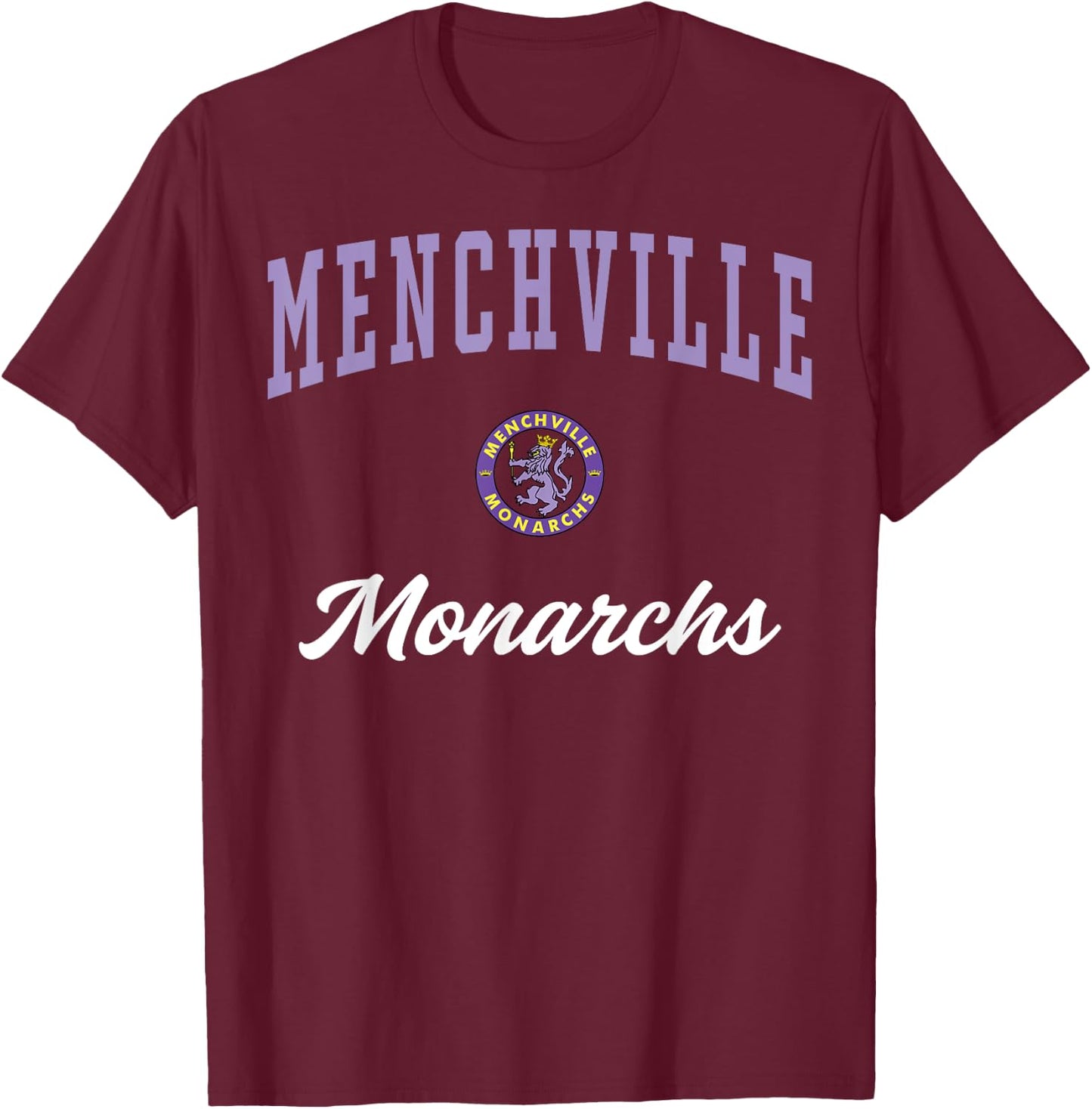 Menchville High School Monarchs C3 T-Shirt - T-Shirt | Maroon