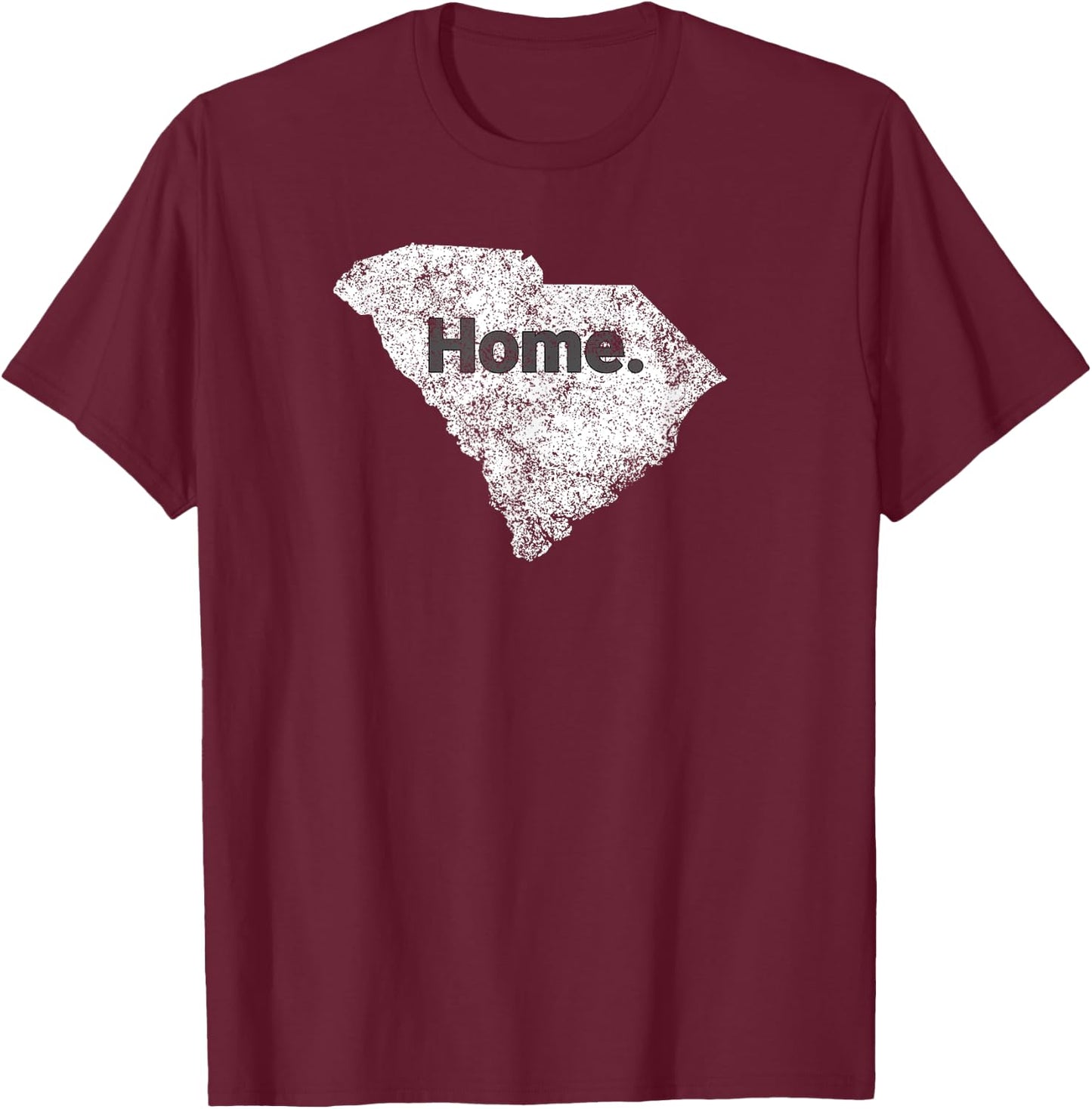 Distressed South Carolina Home T-Shirt - T-Shirt | Maroon